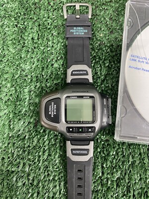 RARE  CASIO Pathfinder (2240) PAT-2GP GPS DIGITAL Watch NO CHARGER / UNTESTED