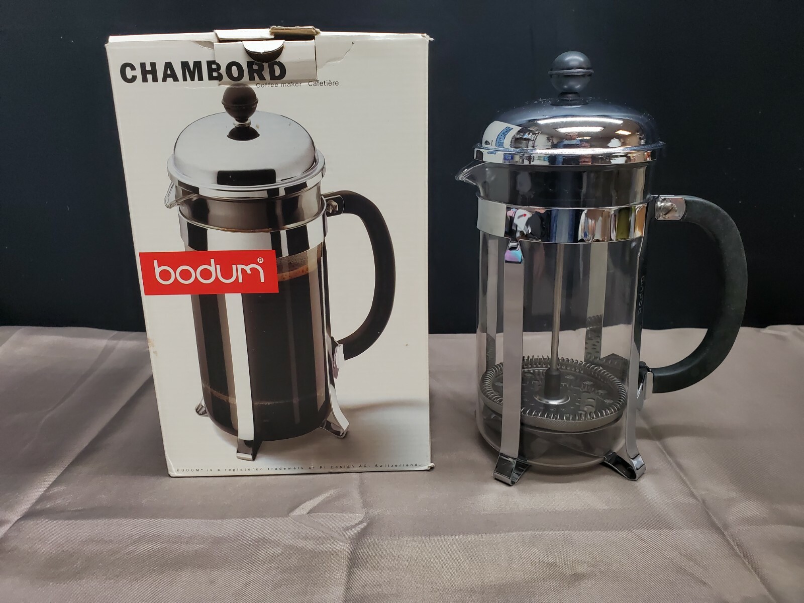 Bodum 1928-16US4 Chambord French Press Coffee Maker, 1 Liter