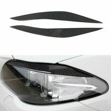 Carbon Fiber Headlight Eyebrow Cover Accessories For Bmw 5 Series F10 2010-2013