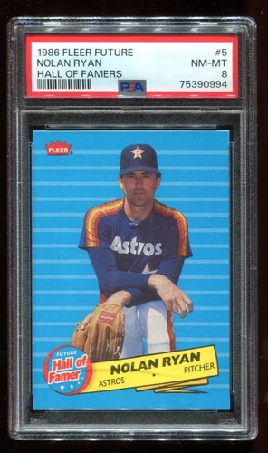 1986 Fleer Future #5 Nolan Ryan PSA 8 NM-MT Hall of Famers HOF~(PL)