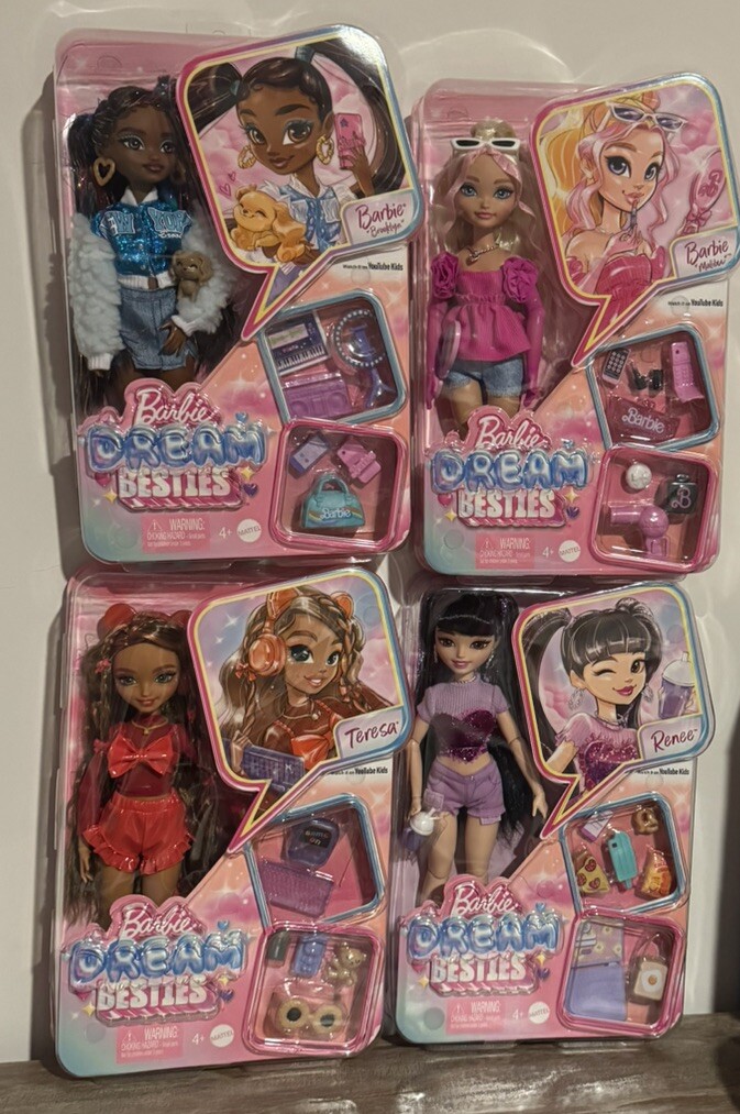 トランプ Dolls & Roses,NYMPHS & VAMPS set Barbie Dream Besties Fashion Doll Playset Teresa Brooklyn Malibu