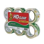 Duck Heavy-Duty Carton Packaging Tape 1.88" x 55yds Clear 6 Rolls free shipping