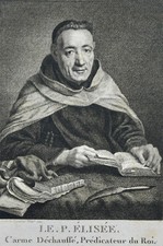 JEAN-FRANCOIS COPEL (1726-1783), PORTRAIT ENGRAVING 19th century, PREACHER OF THE KING
