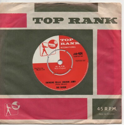 BIG BARON swinging bells (oberon jump)*romance 1960 UK TOP RANK 7'' 45