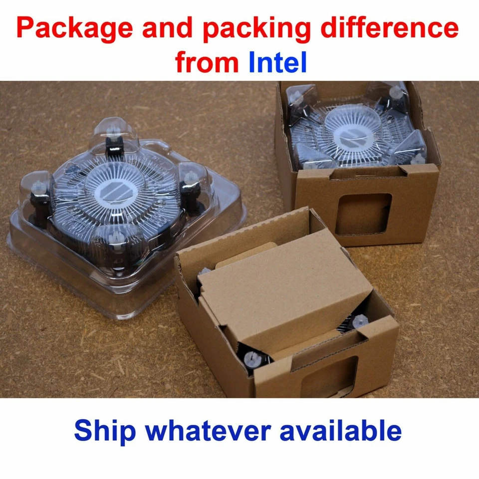 5PCS Intel E97379 Core i3 i5 i7 Socket LGA 1150 1155 1156 NEW CPU FAN HEATSINK - Image 2 of 2