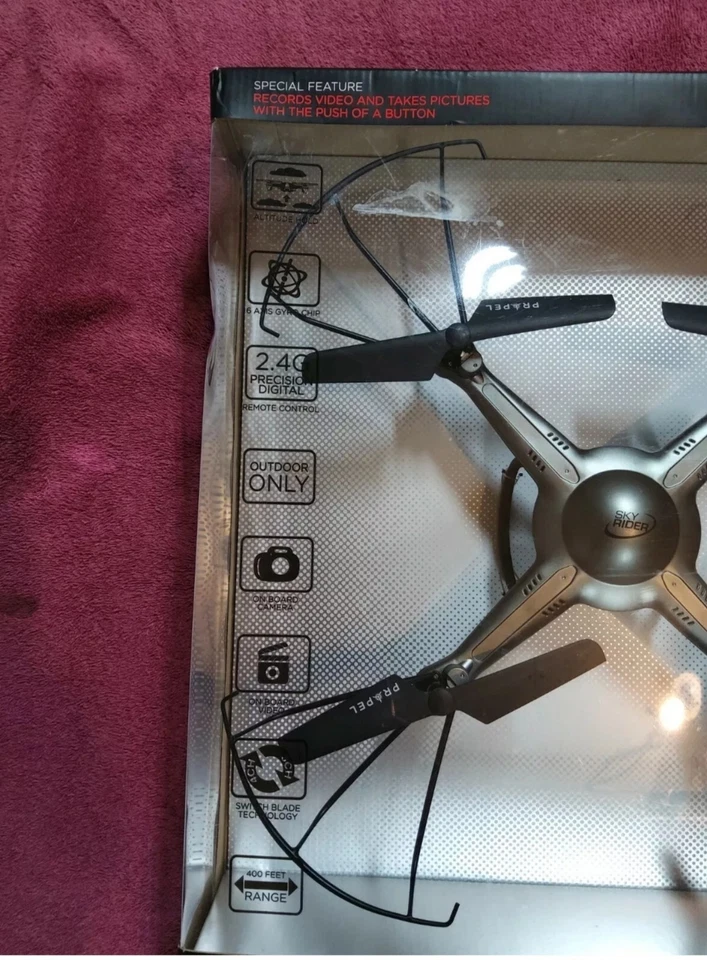 ⭐️⭐️⭐️⭐️NIB PROPEL SKY RIDER 2.4Ghz QUADCOPTER w/Camera & Video ~ - Image 3 of 4