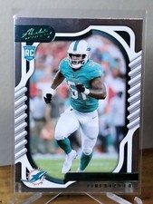 CHANNING TINDALL 2022 Panini ABSOLUTE GREEN PARALLEL ROOKIE CARD #152 Miami LB