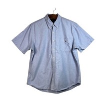 Ralph Lauren Men's Light Blue Cotton Short Sleeve Shirt Size XL Classic Fit