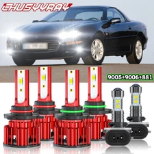 Para for Chevy Camaro 1998-2002 Faro LED Hi/Lo Beam + luces antiniebla Kit