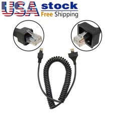 Radio Microphone Cord Cable With 8 Pin Connector Fits For DTMF KMC-30 KMC-32