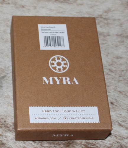 Myra Bags #11433 Hairon, Leather 4.25"x3" ID, Card Holder~RFID Block~Slots~Snap - Picture 4 of 4