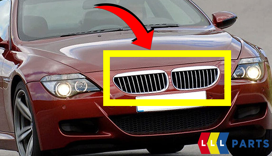 NEW GENUINE BMW 6 SERIES E63 E64 CHROME KIDNEY GRILLES LEFT N/S +