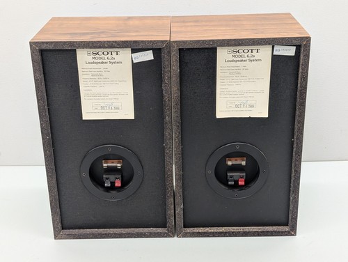 H H Scott Model 6.2a Reference Bookshelf Speakers - Made in Maynard, Mass. USA - Picture 4 of 12