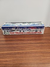 1995 HESS Toy Truck and Helicopter Lights and Sound NEW in box
