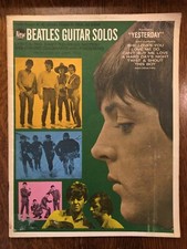 "NEW BEATLES GUITAR SOLOS" Vintage Song Book 1965 Paperback CLASSIC ROCK MUSIC
