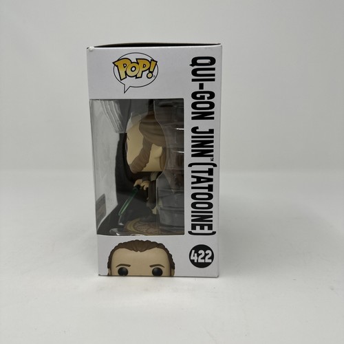 Funko Pop! Star Wars Qui-Gon Jinn Tatooine #422 Special Edition mit Protector - Bild 2 von 4