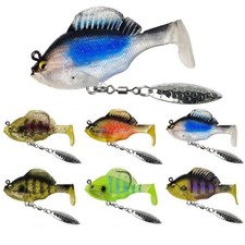 6PCS Fishing Lure Soft Jig Head Lure Swimbait Trolling Saltwater Artificial Hook
