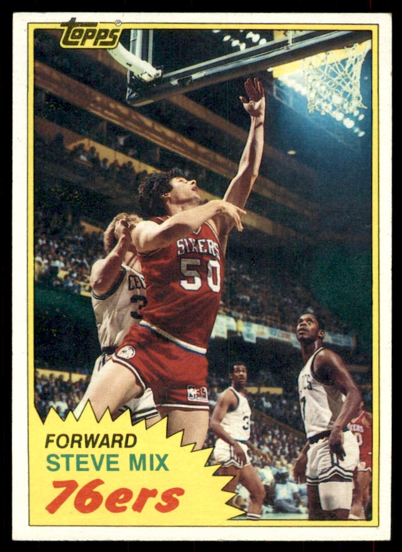 1981-82 Topps Steve Mix #E92 1 Philadelphia 76ers