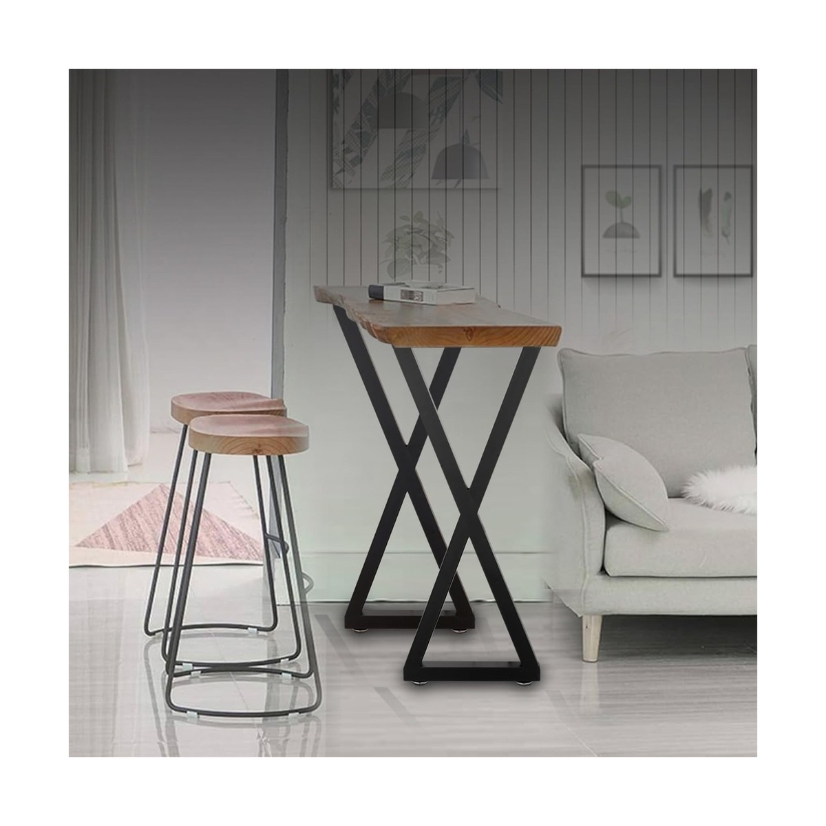 Bar Height s Metal s 28 Inch Desk Legs Heavy Duty Industrial