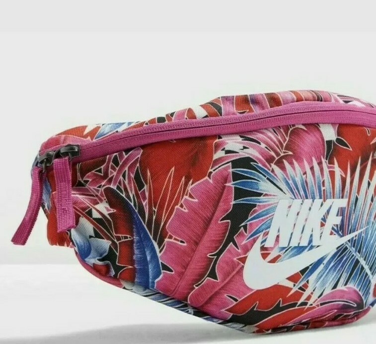 nike floral hip pack