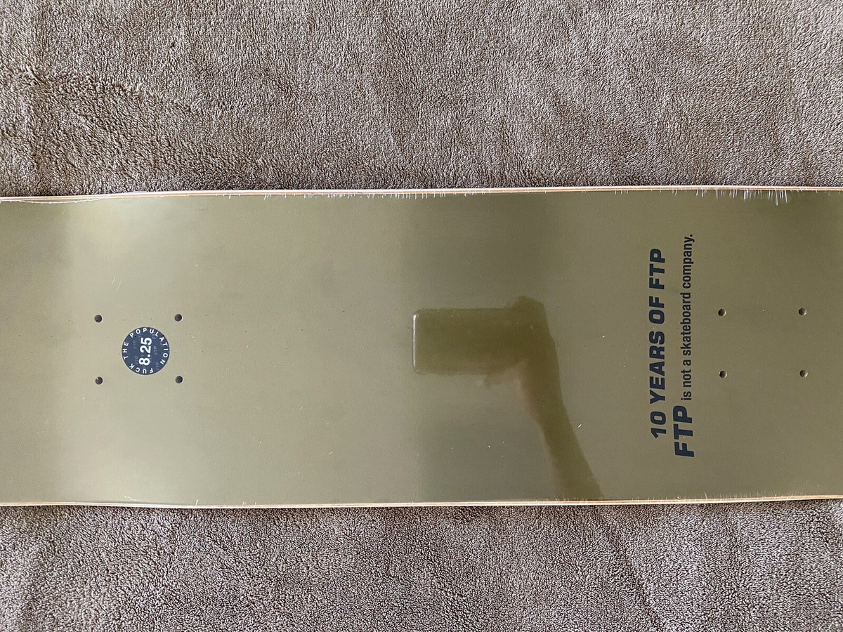 FTP GOLD Deck Skateboard Size 8.25 FuckThePopulation Limited