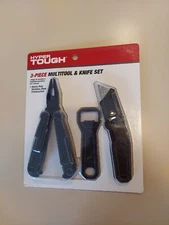 Multi Tool Hyper Tough 3 Piece Multi Tool & Knife Set w/Bottle opener Brand new