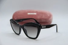NEW MIU MIU SMU 05U 1AB-5O0 BLACK GRADIENT AUTHENTIC SUNGLASSES 55-20