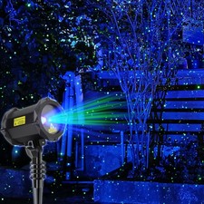 Outdoor Laser Star Projector Garden Lights - Blue Nebula Decorative Lighting