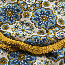 Vintage 60/70s Boho Mediterranean Tile Tablec...
