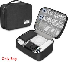 Portable Electronic Organizer Travel Cable Storage Bag Cord Case Accessories