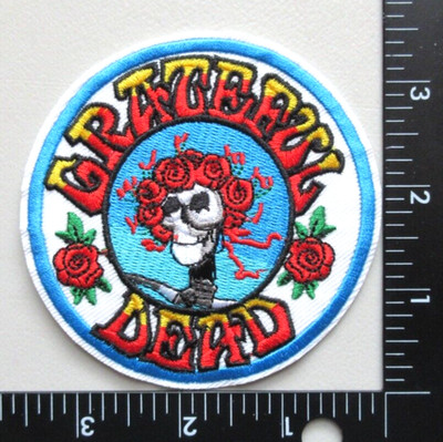  GRATEFUL DEAD ROCK BAND MUSIC BATTLE JACKET VEST HAT EMBROIDERED IRON ON PATCH