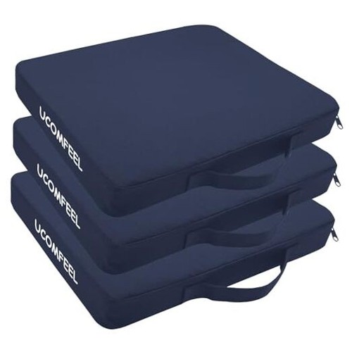 Stadium Seat Cushions 3 Pack, Soft & Extra Thick Bleacher Cushion, Portable &