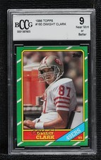 1986 Topps Dwight Clark (C* on Copyright Line) #160 BCCG 9 14ww