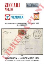 ZUCCARI Nello - Terza vendita su offerta per corrispondenza per conto terzi ed