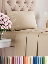 Twin Size 3 Piece Sheet Set - Comfy Breathable Cooling Bed Sheets Set - Hot...