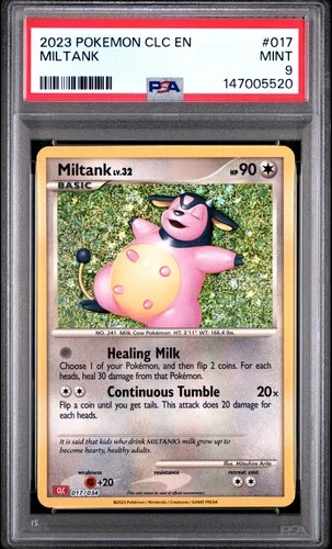 2023 POKEMON CLC-CLASSIC CHARIZARD & HO-OH EX DECK #017 MILTANK PSA 9