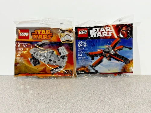Lego Star Wars 30275 & 30278 - TIE Advanced & Poe's X-Wing - New & Sealed