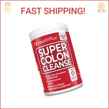 Health Plus Super Colon Cleanse, 12 oz Powder, 68 Servings - Natural Detox, Dige