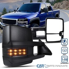 Pair Towing Mirrors Fit 2003-2006 Chevy Silverado Sierra Power Heated Led Signal