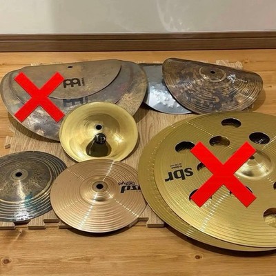 Cymbal set worth 110,000 yen MEINL Paiste LP Enmeiji