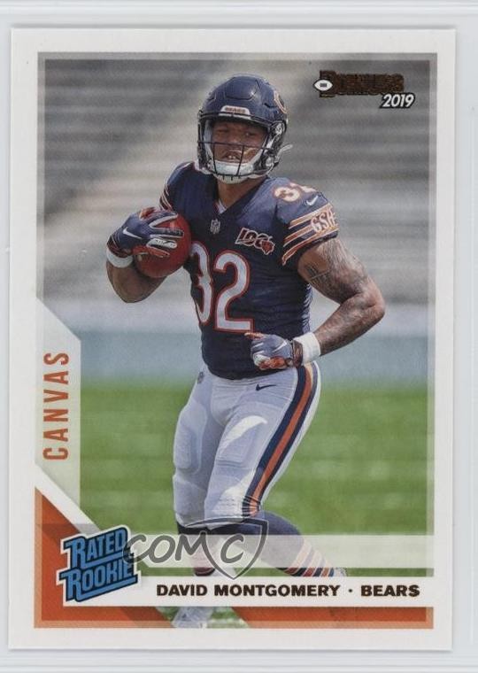 2019 Panini Donruss Rated Rookie Canvas David Montgomery #311 pk8