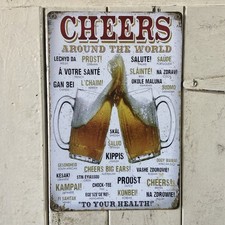 Beer styles around the world Metal Plaque Retro bar pub diner man cave Tin sign