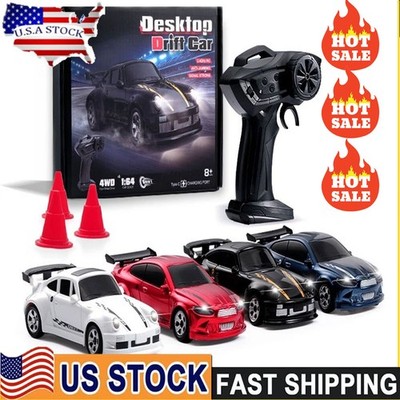 1/64 RC Drift Car KF20 Mini Desktop Racing Car 4WD 2.4GHZ Remote Control Car Toy