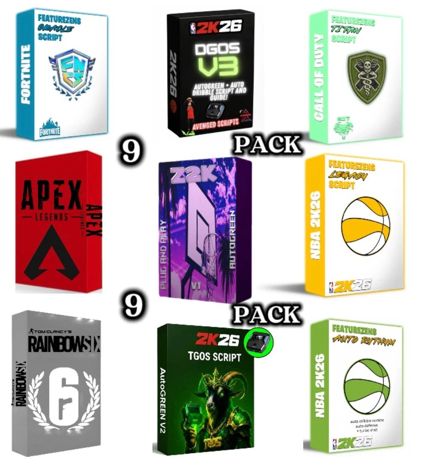 NBA 2k26 Script 11 PACK And New BO7 |R6|FORT|APEX|Warzone| Cronus Zen Scripts - Image 2 of 4