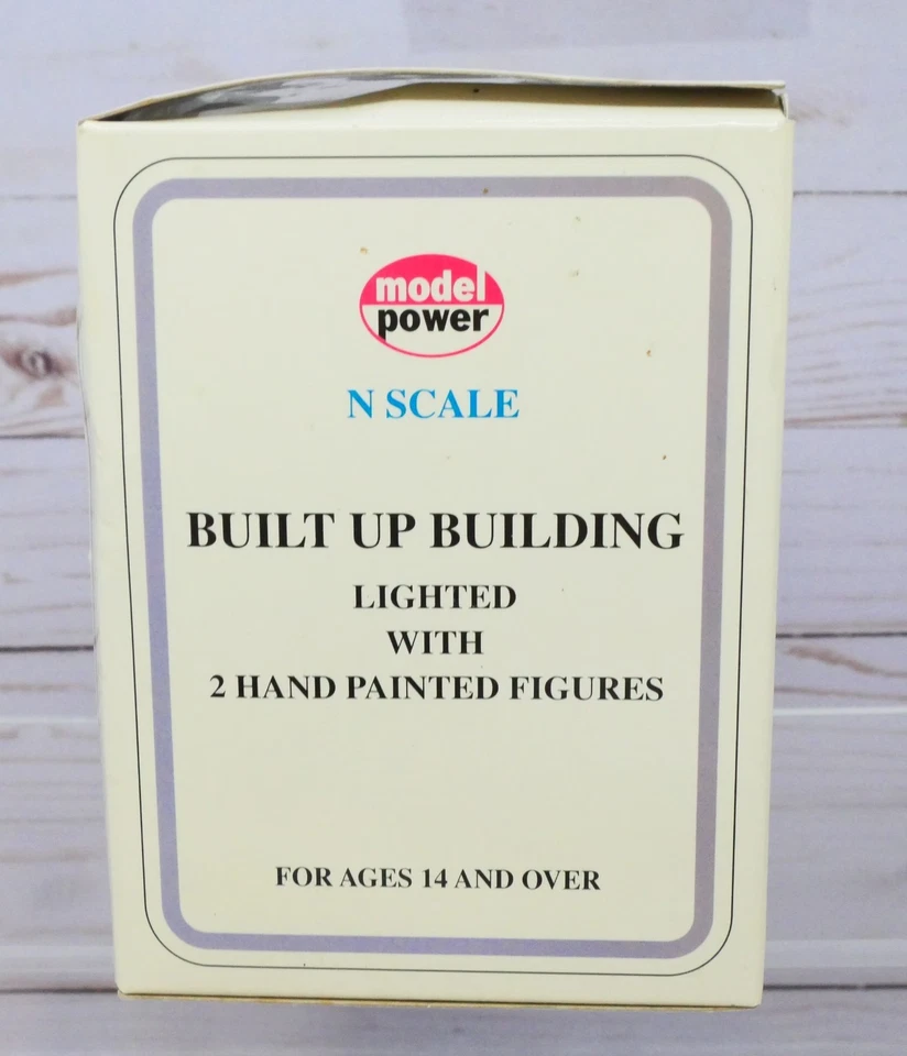 Model Power Built-Up 2553, Lighted Church with Two Figures Building, N Scale - Image 2 of 3