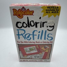ROLOCOLOR Coloring Desk Kit REFILLS 3-22 ft. Rolls Series E NEW SEALED 1991 VTG
