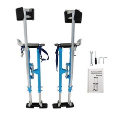 Painting Stilt 36" - 48" Drywall Stilts Adjustable Aluminum Alloy Tool Blue