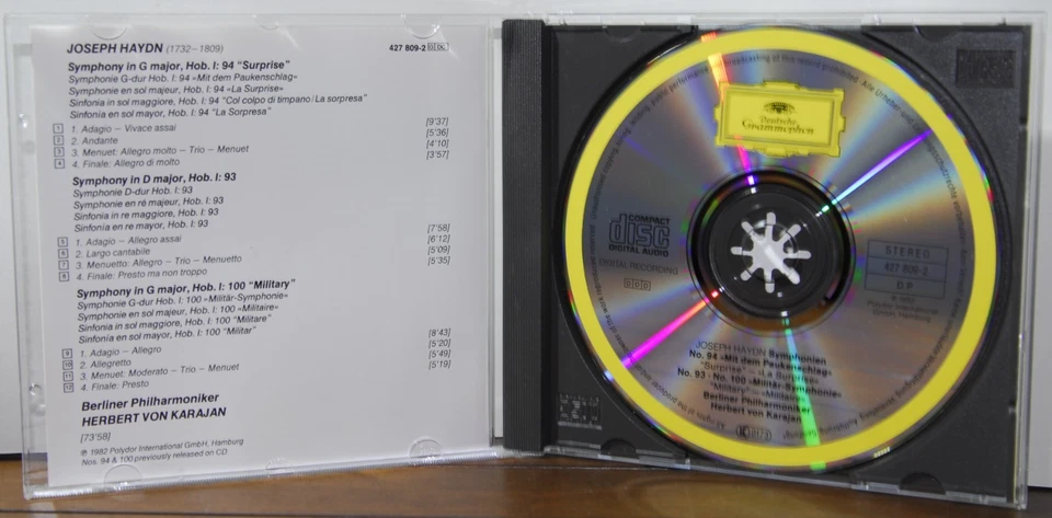 CD - Polydor - Symphonien Nos. 93 / 94 Mit dem Paukenschlag - J. Haydn (837) - Bild 3 von 4