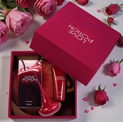 Oriflame Damen Love Potion Cherry On Top Amber Rose Mandarine Handcreme Geschenk
