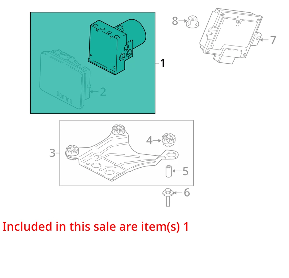 Conjunto de pieza de freno antibloqueo a través del 31/10/18 para BMW M760i 869788 17-19 Foto 3 de 4